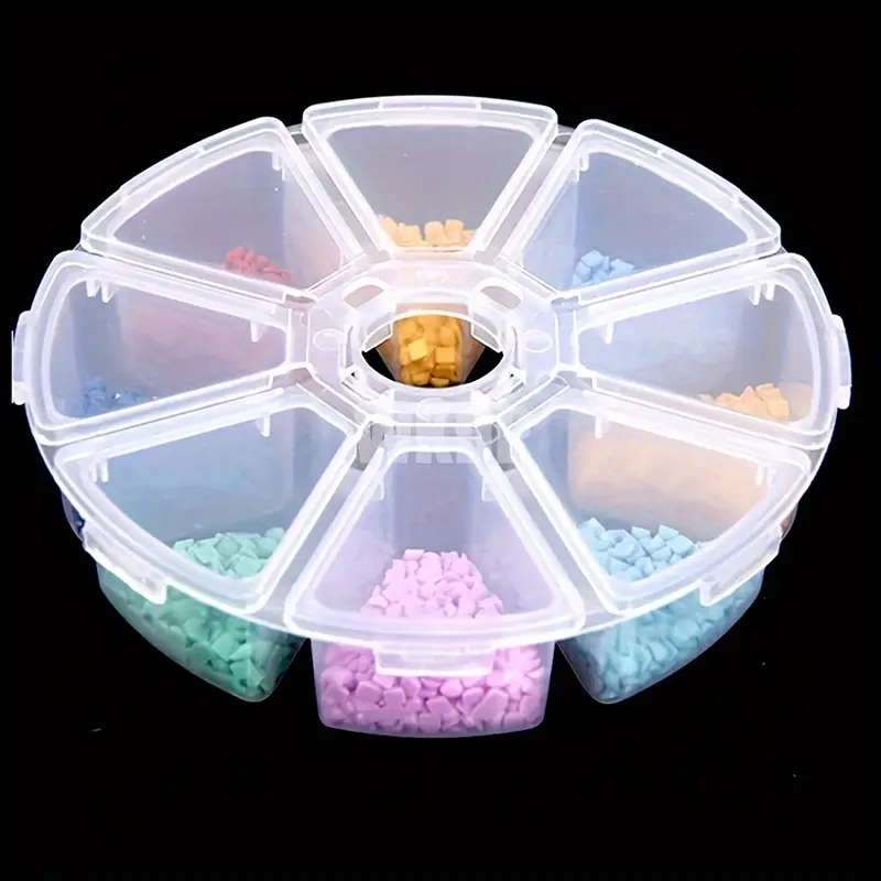 8Grid Diamond Painting Tool Storage Box Organize Jewelry Earrings Necklaces Bracelets Rings Ornament