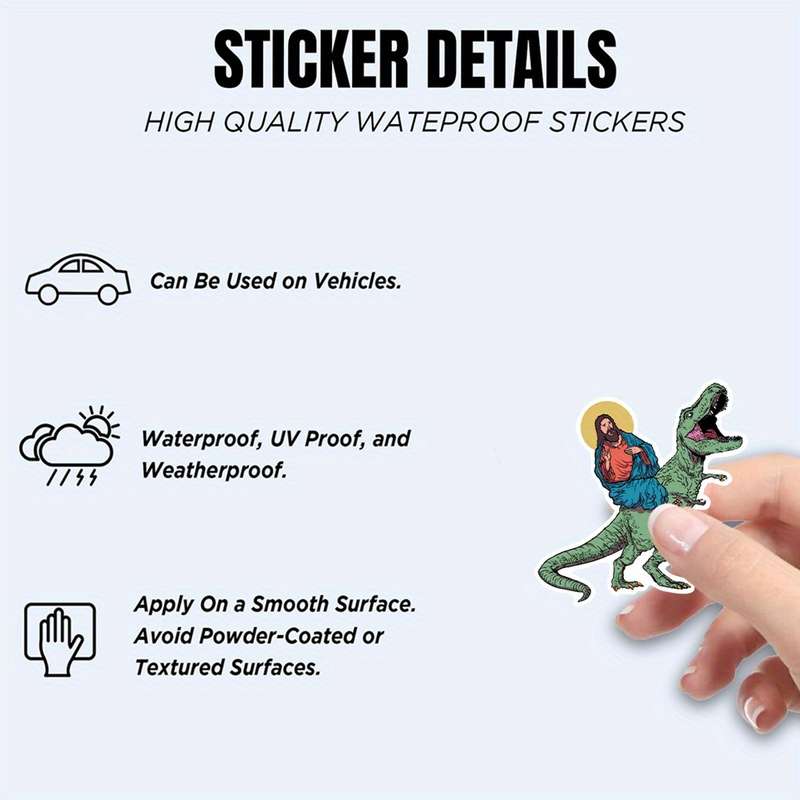 1pc Jesus Christian Themed Stickers
