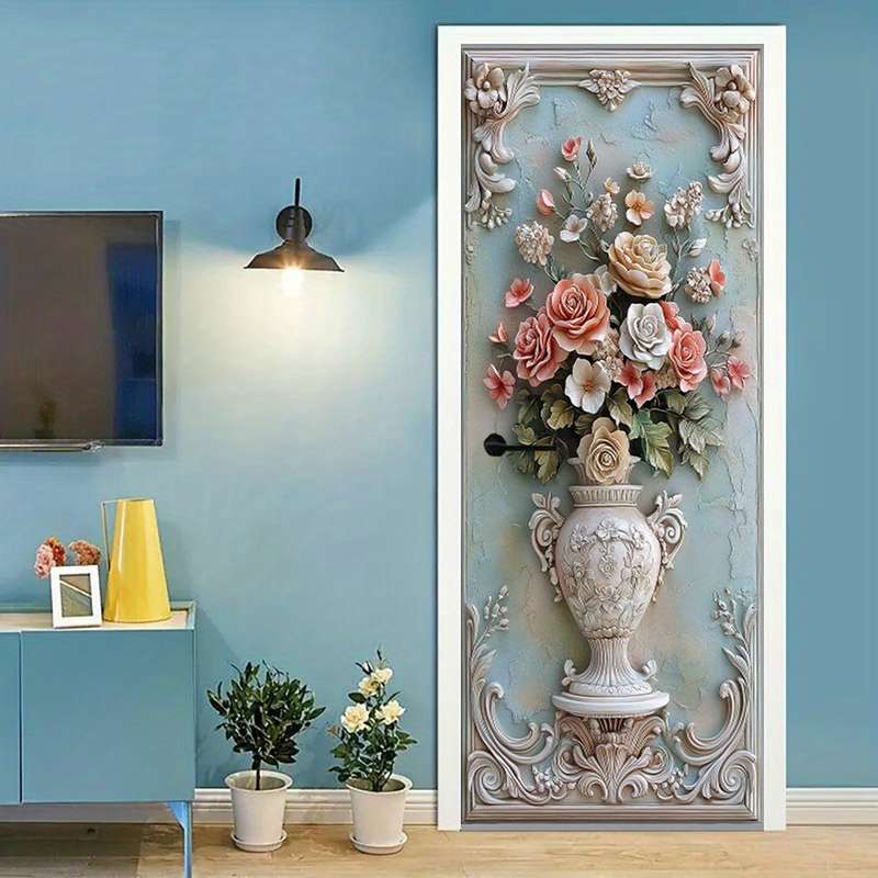 1Pc 76.96x199.9cm Door Window Sticker