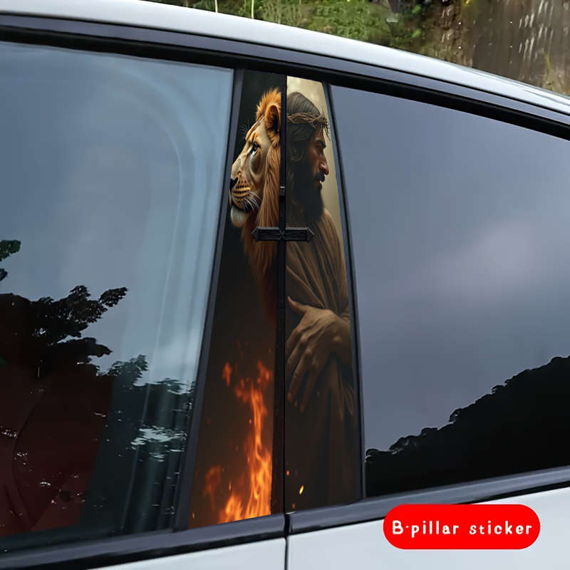 1pc Set Of 2 Pieces Jesus Christian Themed Stickers