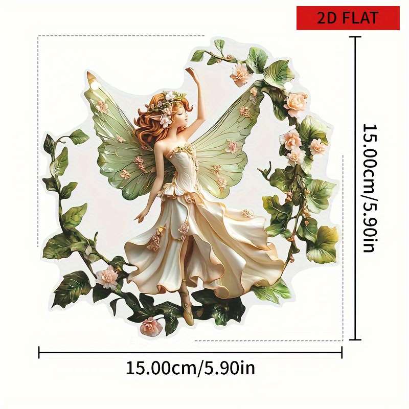 1pc 2D Flat  Bohemian Style  Resin Fairy Light Catcher Wall Hanging Christmas Wreath Theme