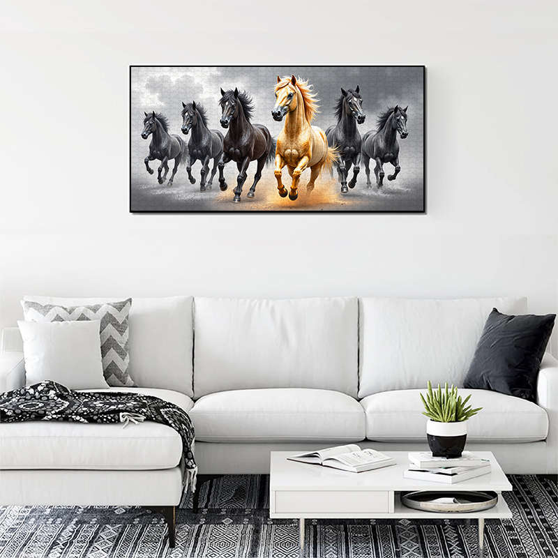 1000pcs Galloping Horses Jigsaw Puzzle 80x40cm (32x16) Large Premium High Quality