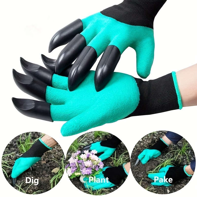 1Pair Purple 23cm Multi Purpose Work Gloves