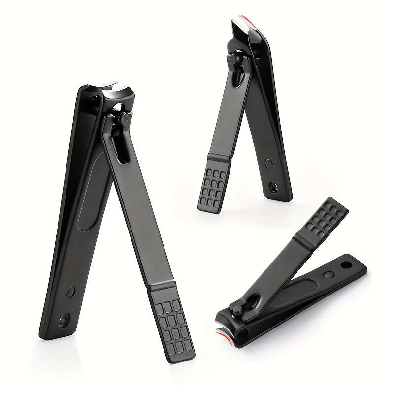 3pcs Stainless Steel Nail Clipper Set Large Small Slanted Mouth