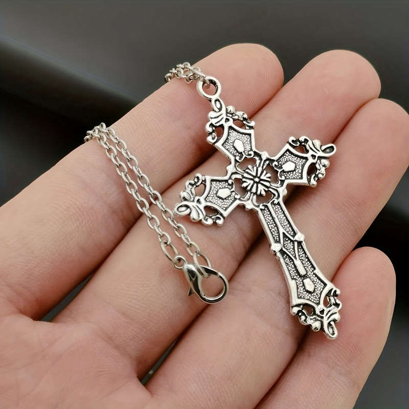 1 Piece Silvery Jesus Theme Pendant