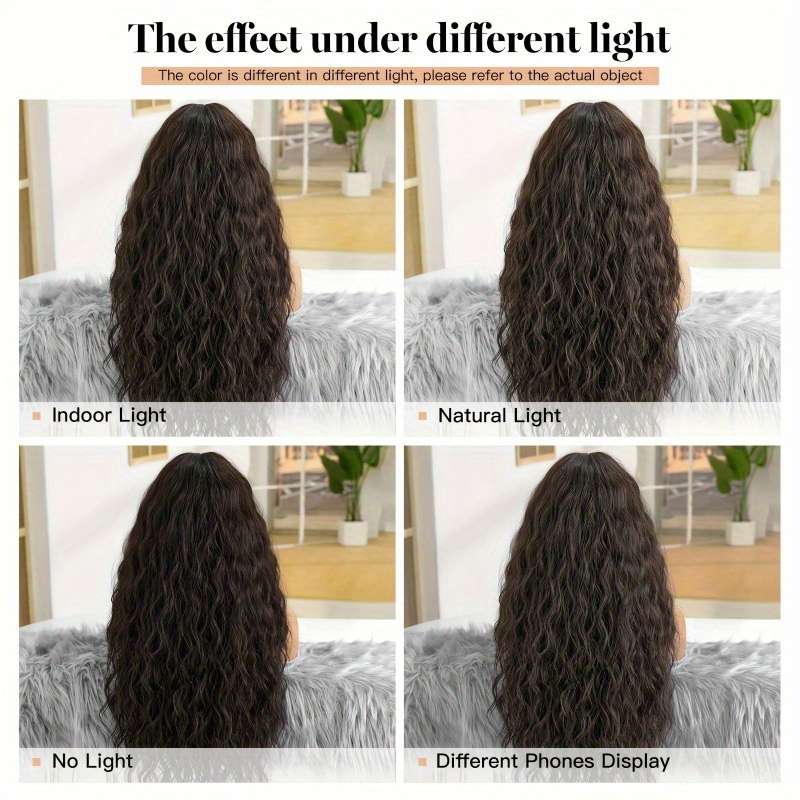 1Pc Black 71.12cm Fashion Design Wig