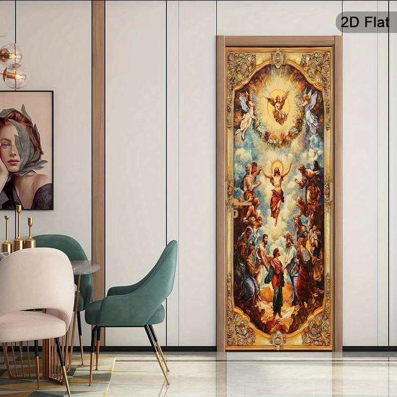 1pc 30.3x78.7 inches   77x200 cm   Jesus Christian Themed Stickers
