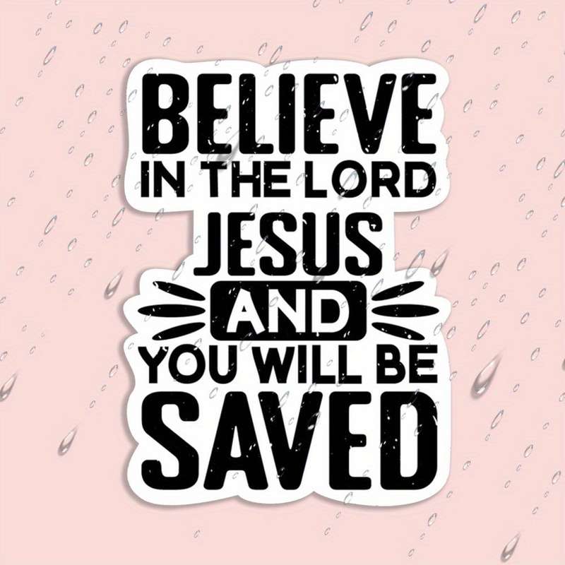 1pc Jesus Christian Themed Stickers