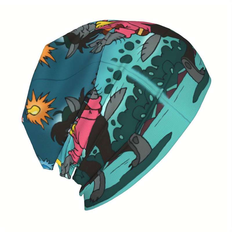 1pc BIIHUDU Men'S Wolf Rabbit Beanie Caps Polyester 95% Elastane 5% Funky Fashion Knitting for