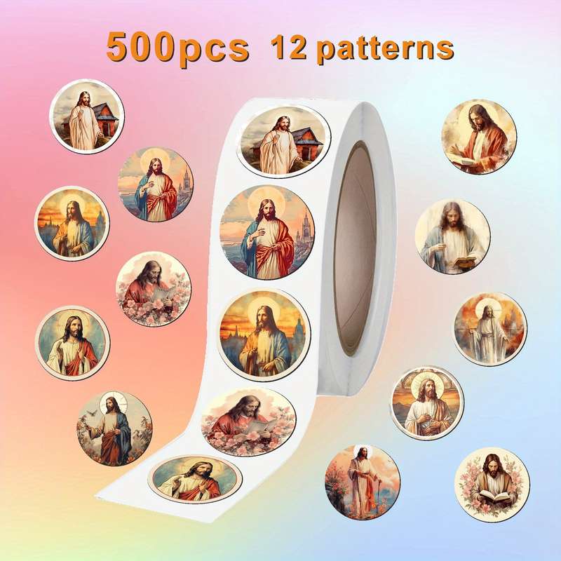 1pc  Jesus Christian Themed Stickers