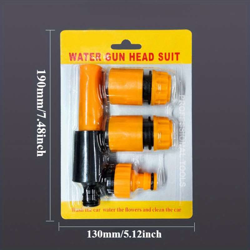 4Pcs Orange Straight Spray Gun Set