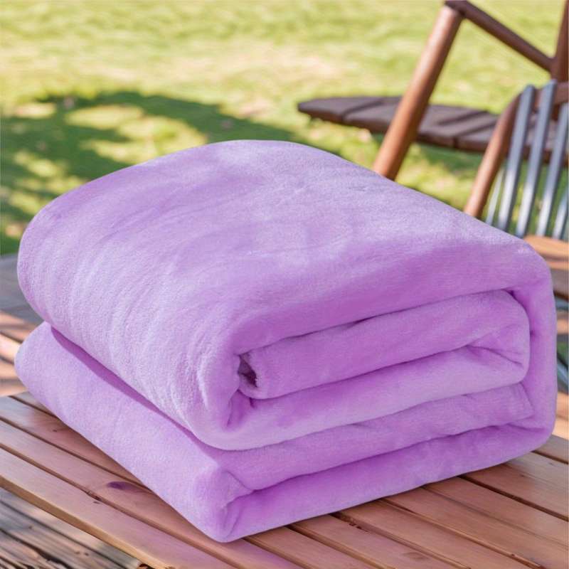 1ps Blanket Color Light Grey size 150x200cm