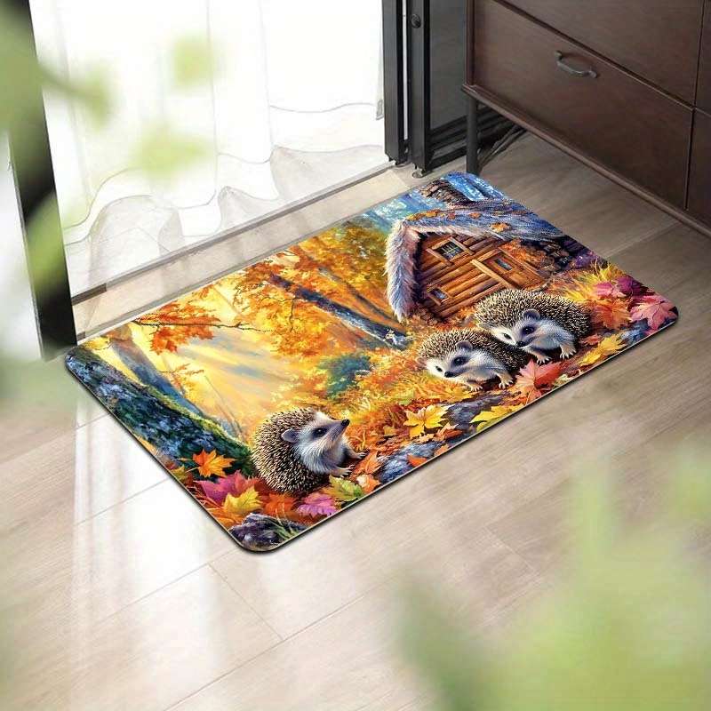 1Pc Yellow 19.69x31.49inch 50x80cm Floor Mat