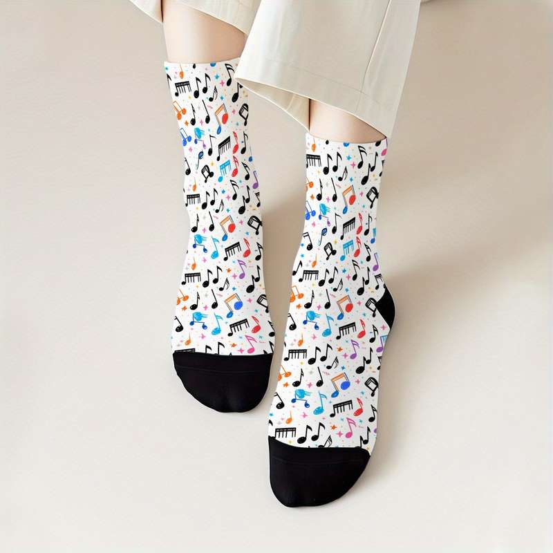 1 Pair Mixed Color One Size Socks