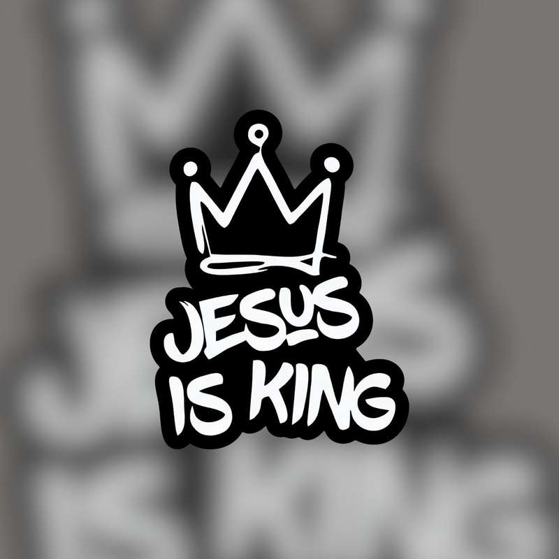 3pcs Light Film Jesus Christian Themed Stickers