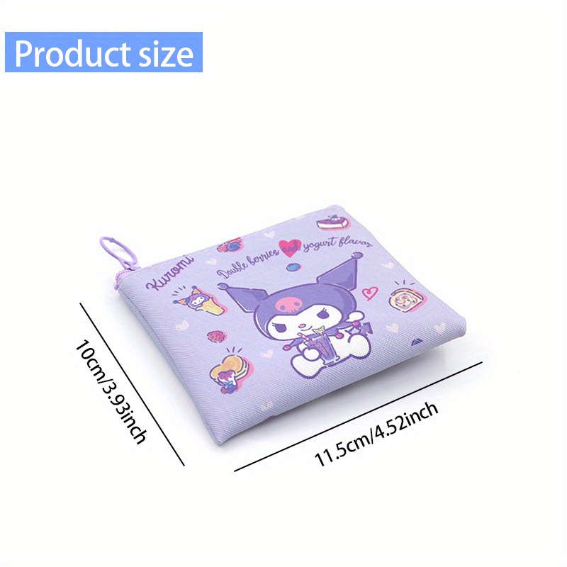 1pc Sanrio Girl Coin Purse Cute Mini with Positioning Printing for Women