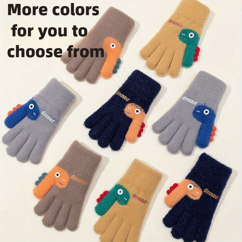1 Pair Grey Warm Gloves