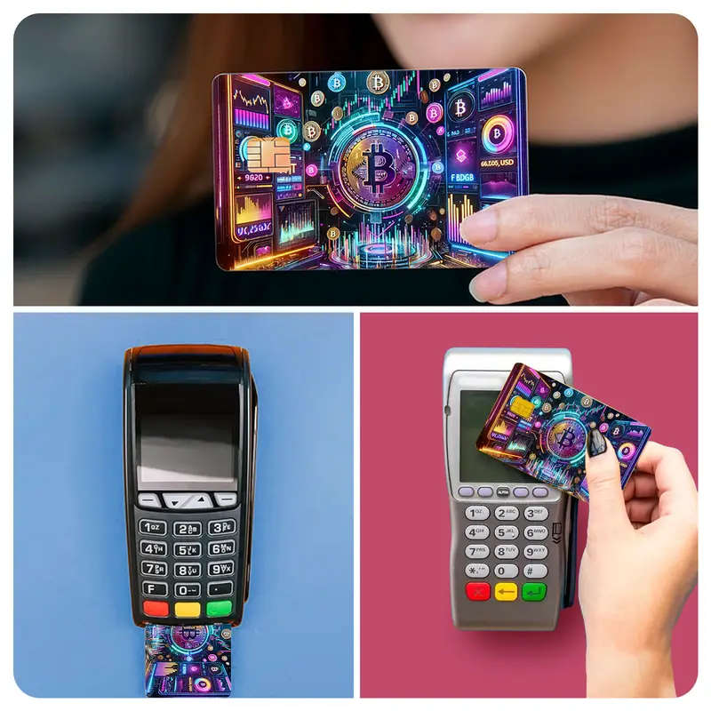 Two Shiny Credit Card Skins Made of Ultra-Thin Vinyl