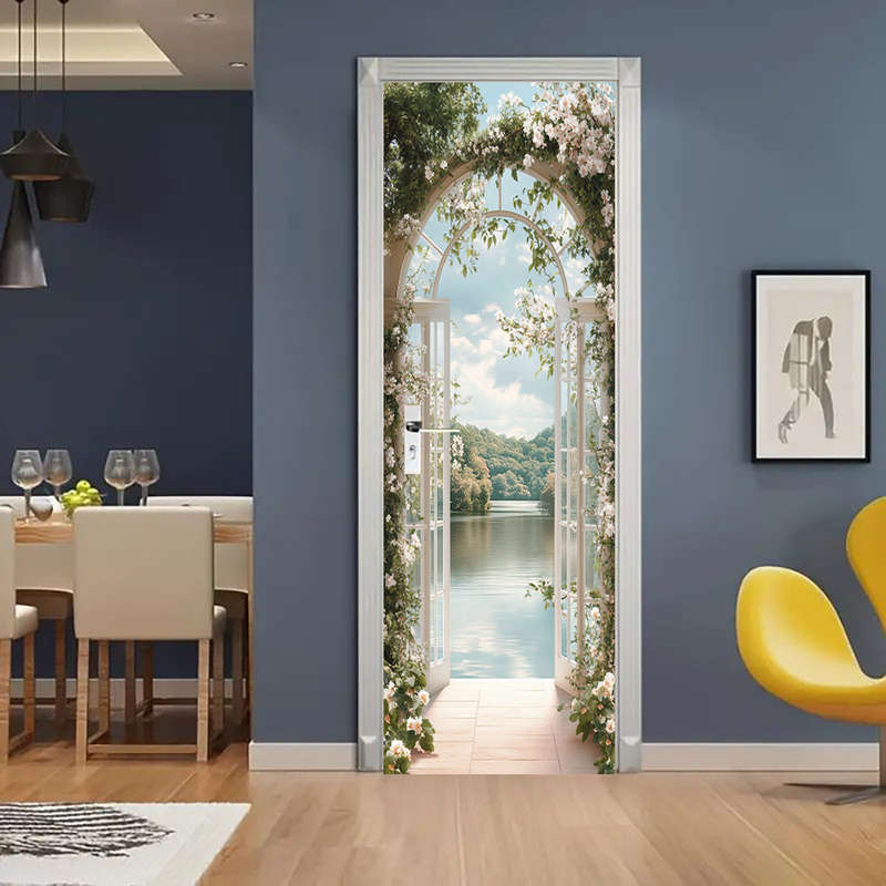 1Pc 95.0x214.88cm Door Window Sticker