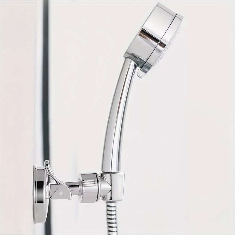 1Pc Adjustable Shower Head Holder With Strong Suction Cup Easy Installation No Tools Needed Bathroom