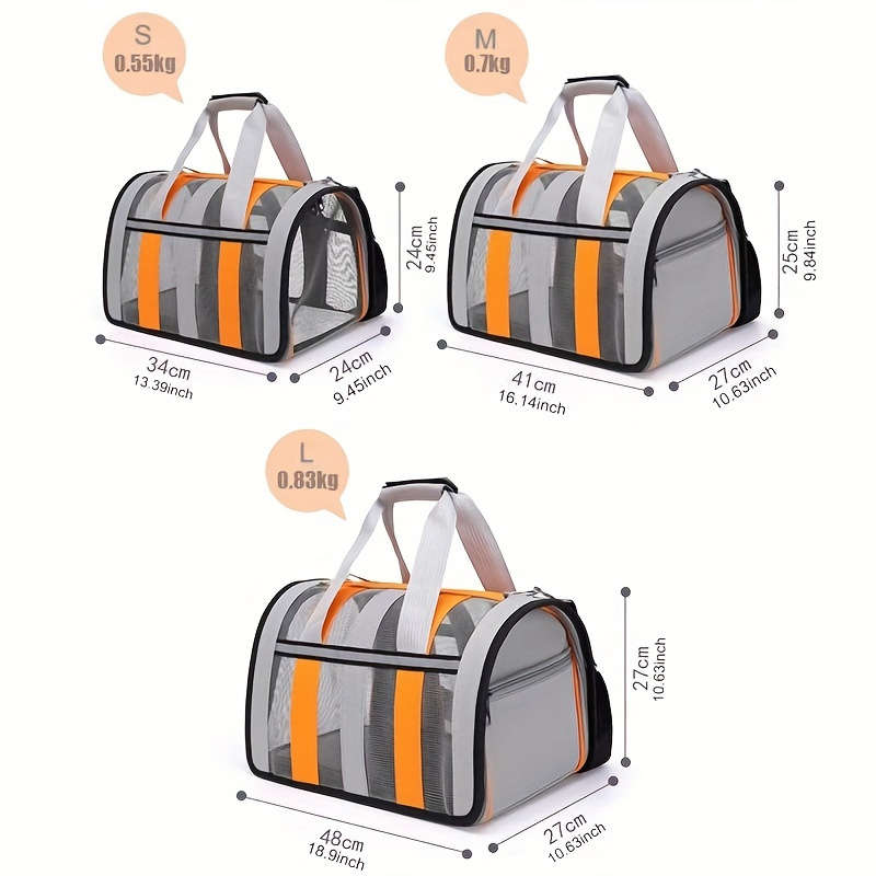 1pc Collapsible Pet Carrier Pet Bag