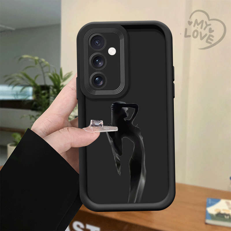 1pc Black For Samsung Galaxy A52 Phone Cases