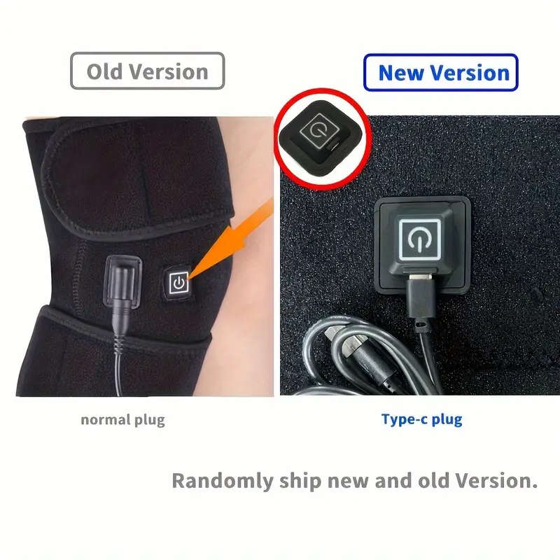 1pc USB-Powered Dual-Head Knee Heating Massager with 3 Heat Levels No Batteries Needed Ideal for Joi