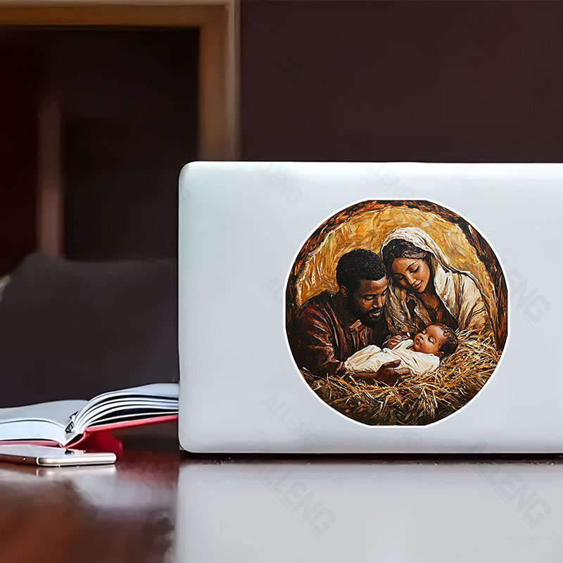 4pcs Jesus Christian Themed Stickers