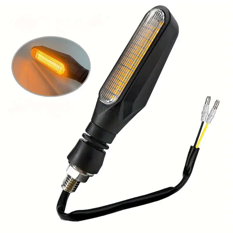 2pcs Yellow LED Daytime Running Lights Turn Signal Bulbs for Motorcycles