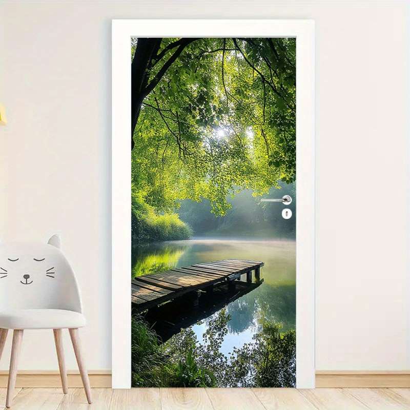 1Pc 76.96x199.9cm Door Window Sticker