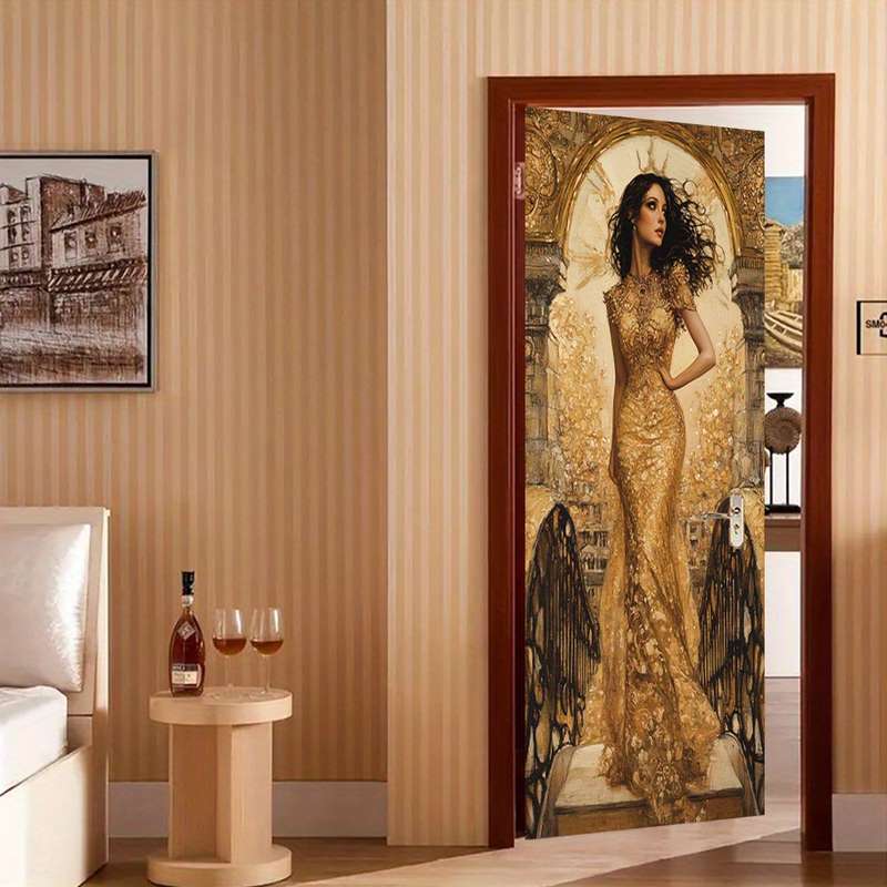 1Pc 76.96x199.9cm Door Window Sticker