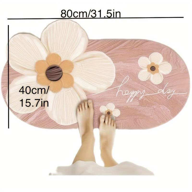 1Pc Blue 40x60cm 15.75x23.62inch Floor Mat