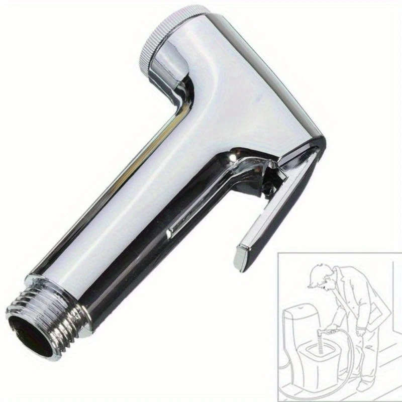 1pc Durable ABS Handheld Bidet Sprayer for Toilet Essential Bathroom Accessory with Nozzle