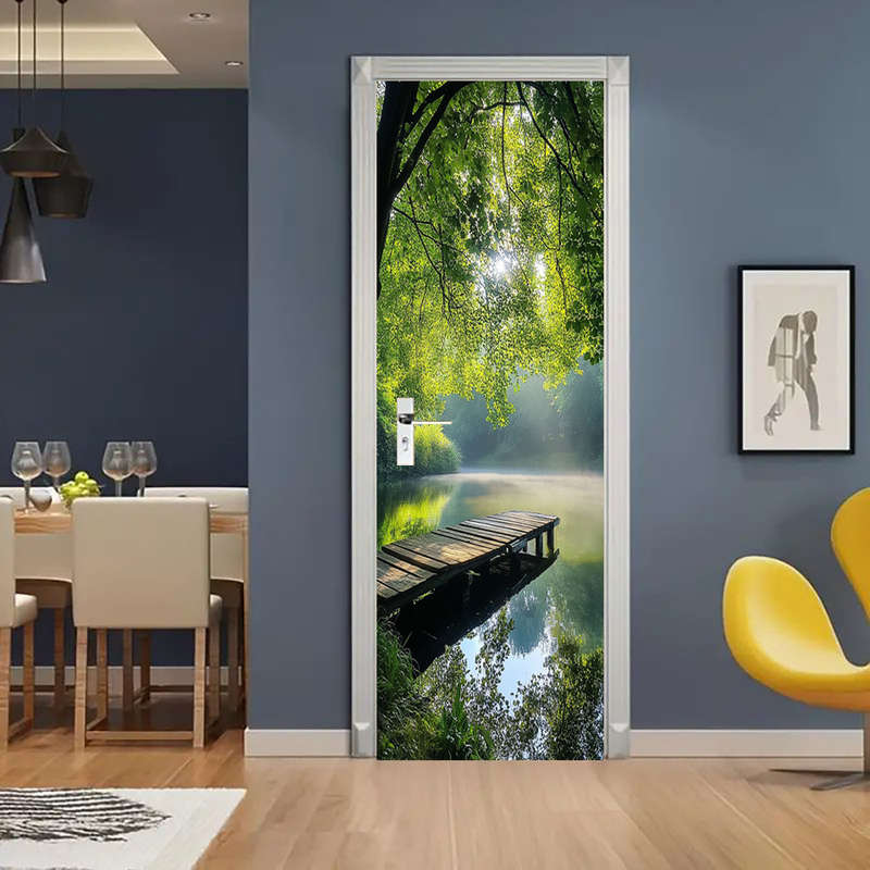 1Pc 76.96x199.9cm Door Window Sticker