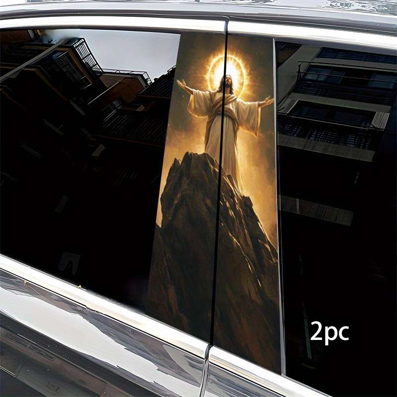 2pcs  Jesus Christian Themed Stickers
