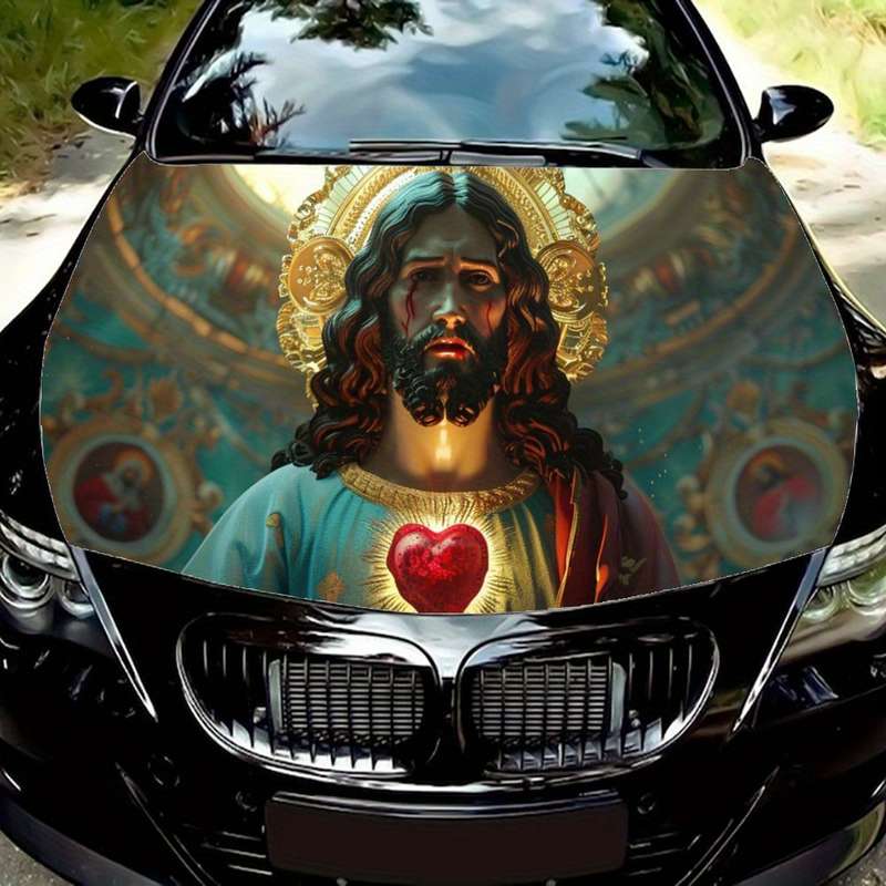1pc Black Jesus Christian Themed Stickers