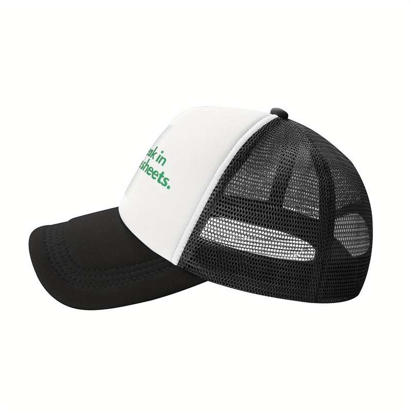 1pc Freak In The Sheets Humorous Baseball Cap Lightweight Breathable Mesh Trucker Hat Adjusta