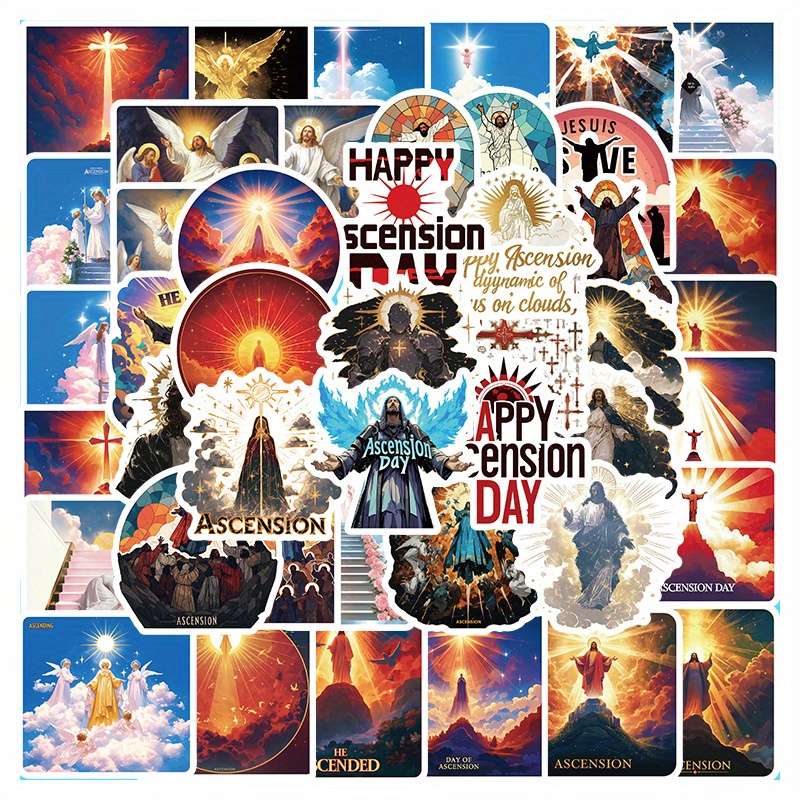 55pcs Jesus Christian Themed Stickers