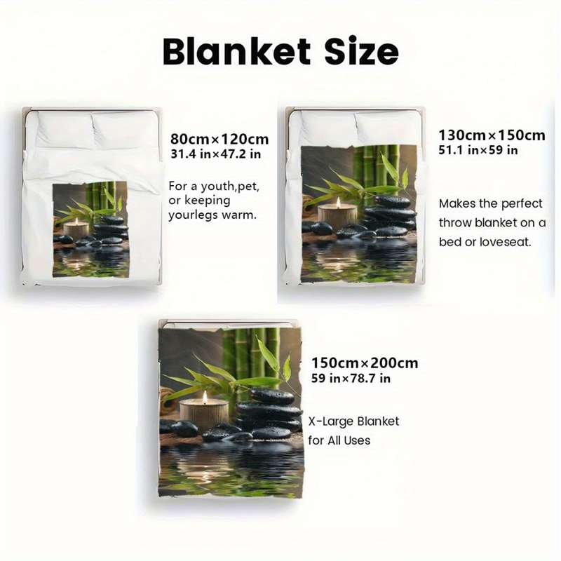 1ps Blanket Size  150X200Cm 59.06X78.74Inch