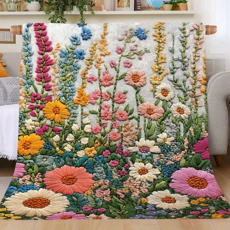 1 Luxe Vintage Floral Blanket 100*150CM