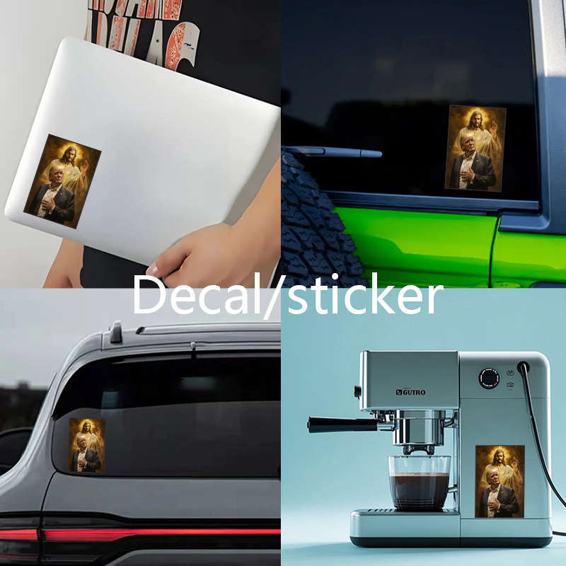 2pcs Jesus Christian Themed Stickers