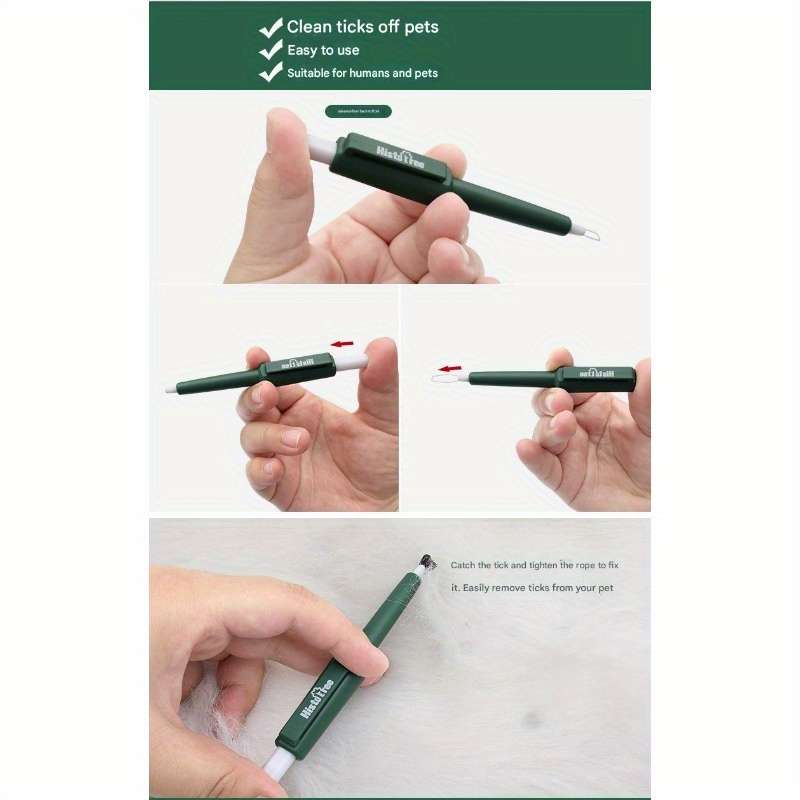 1pc Olive Green Bug Catcher Pet Comb