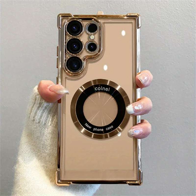 1pc Golden For Samsung Samsung Galaxy S23 Ultra Phone Cases