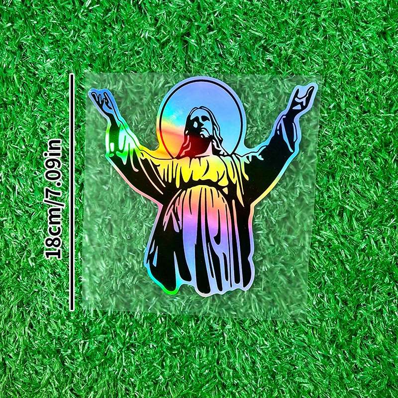 2pcs  Jesus Christian Themed Stickers