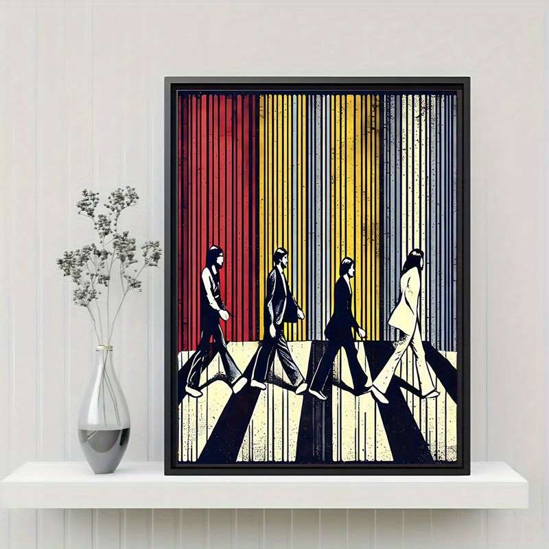 1pc  Unframed Canvas Print Beatles-Inspired Music-Themed Wall Art 30.48cm x 40.64cm Vibrant