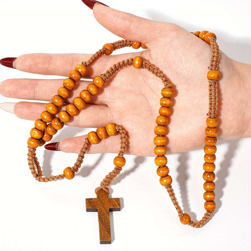 1 Piece Light Brown 1 Jesus Theme Pendant