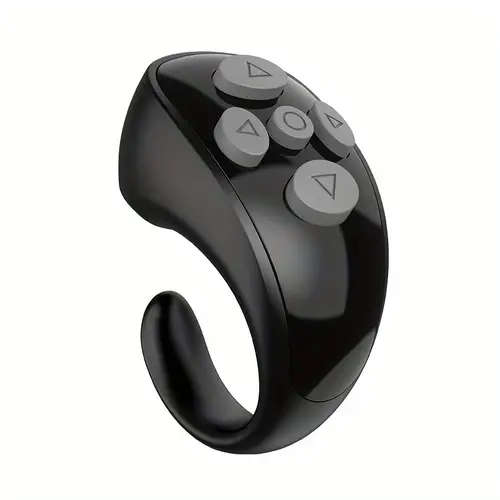 1pc Wireless Finger Ring Remote Control for Smartphones USB Rechargeable 48H Endurance Multi-Functio