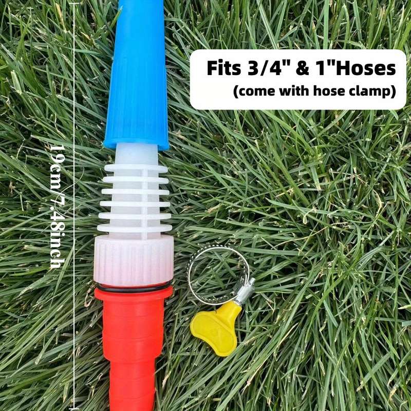 2Pcs Of 6 Minutes 2.54cm Abs Plastic Garden Hose Nozzle Sprayer Gun