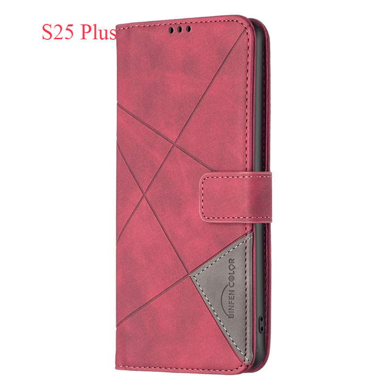 1pc Red For Samsung Galaxy S25 Plus Phone Cases