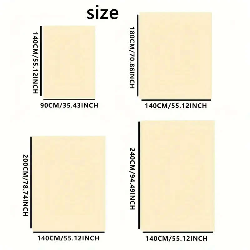 1 European Rectangular Washable Tablecloth